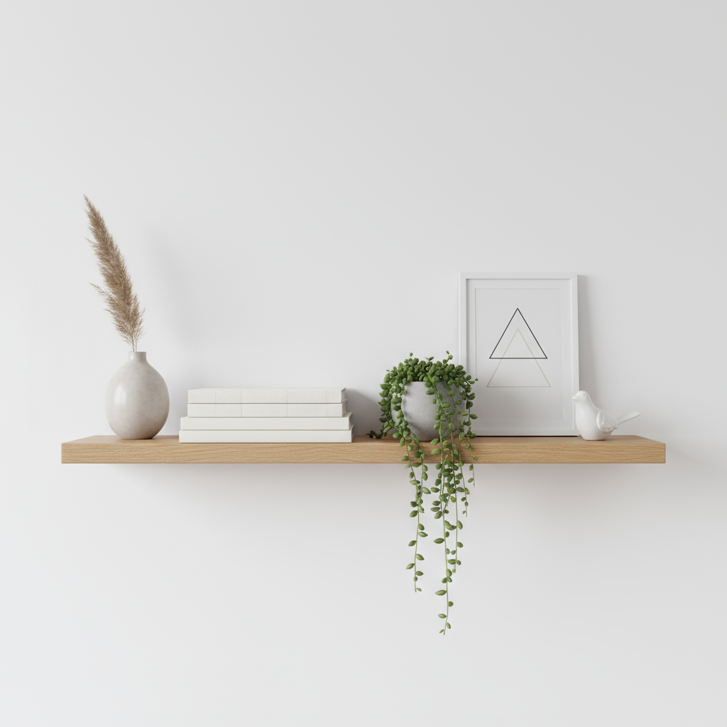 Wooden shelf décor